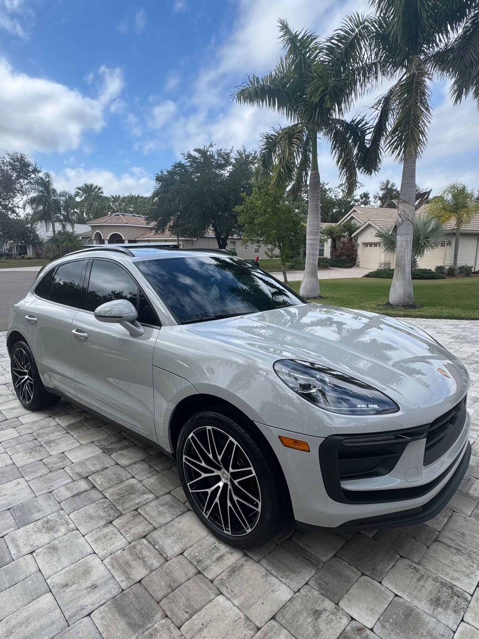 A white SUV after a full detail by Flawless Finish